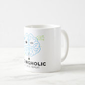 Tech Brain Coding Mug for Programmers & Coders コーヒーマグカップ (正面右)