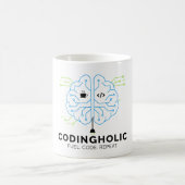 Tech Brain Coding Mug for Programmers & Coders コーヒーマグカップ (中央)