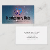 Tech Communicationsモダンロゴ | ネットワーク 名刺 (正面/裏面)