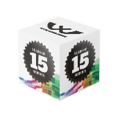 Tech curve 15年従業員記念日賞 フォトキューブ (正面アングル)