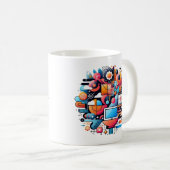 Tech Fusionデザインモダンfor Eutitic Tee コーヒーマグカップ (正面右)