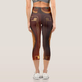 Tech Fusion Women's NFCオーディオレギンス カプリレギンス (裏面)