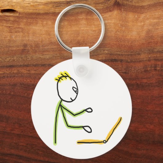 Tech Guy Stickman キーホルダー (裏面)