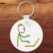 Tech Guy Stickman キーホルダー (正面)