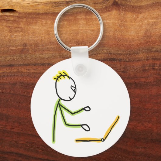 Tech Guy Stickman キーホルダー (正面)