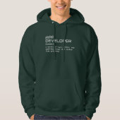 Tech Humor – Software Developer Definition Hoodie パーカ (正面)