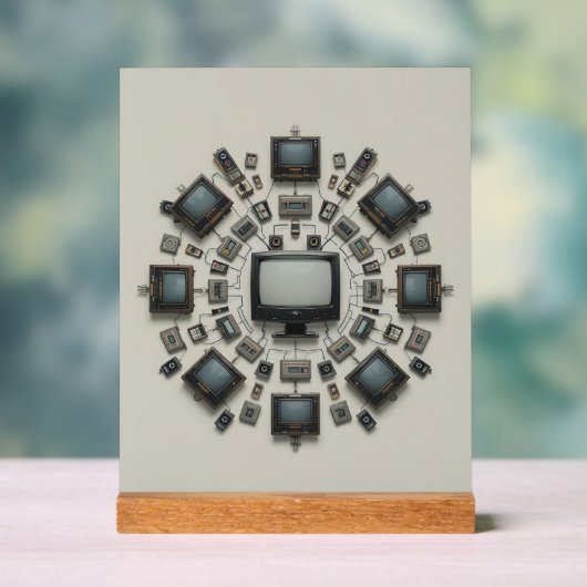 Tech Mandala: A Fusion of Eras アクリルサイン (ニュートラル)