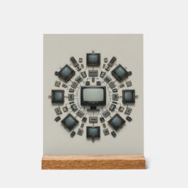 Tech Mandala: A Fusion of Eras アクリルサイン