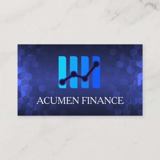 Tech Modern Finance Logo  名刺 (正面)