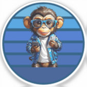 tech monkey シール (正面)