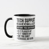 TECH SUPPORT CHECKLIST マグカップ (左)