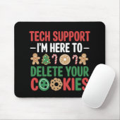 Tech Support Christmas Cookies Funny Work  マウスパッド (マウス)