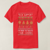 Tech Support ImでCookieを削除する Tシャツ (デザイン正面)