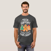 Tech Support Im Here to Delete Your Cookies Christ Tシャツ (正面フル)