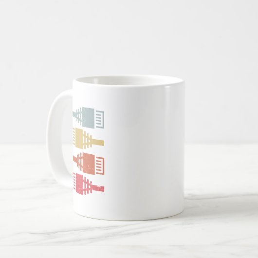 Tech Support Old School Geek Nerd コーヒーマグカップ (正面左)