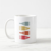 Tech Support Old School Geek Nerd コーヒーマグカップ (左)