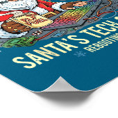 Tech Support Rebooting s Computer Santa Santa Joke ポスター (角)
