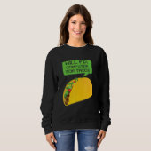 Tech SupporterがComputer Tacos Laptop Repを修正 スウェットシャツ (正面フル)