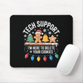 Tech Suprt クッキーを削除しますクリスマス マウスパッド (マウス)