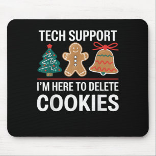 Tech Suprt クッキーを削除します Xmas クリスマス マウスパッド