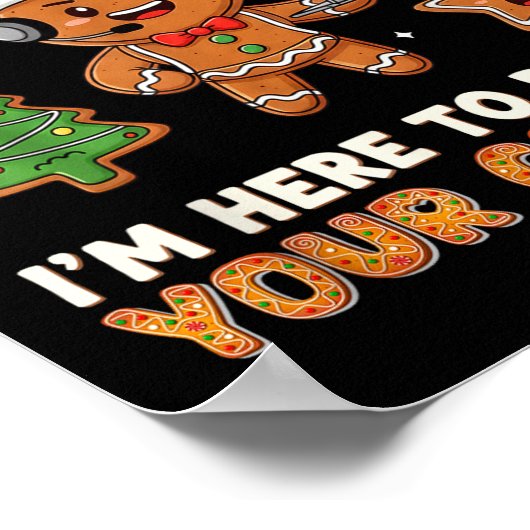 Tech Suprt Christmas Cookies Women Men Funny Chris ポスター (角)