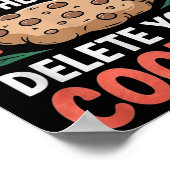 Tech Suprt Christmas Helpdesk Computer Geek Cookie ポスター (角)