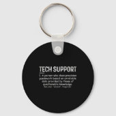 Tech Suprt Definition Tee Funny It Computer Nerd T キーホルダー (正面)