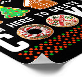 Tech Suprt Delete Cookies Funny Design Christmas P ポスター (角)