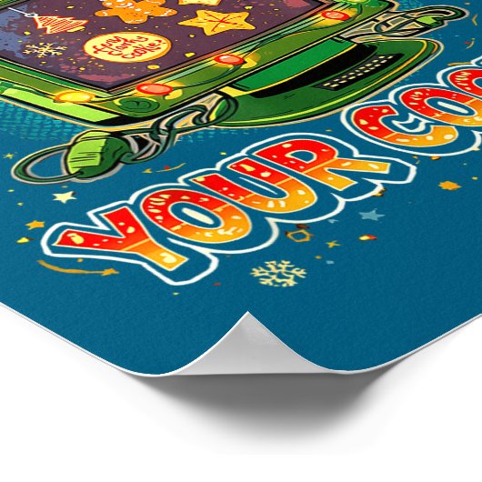 Tech Suprt Delete Your Cookies Christmas Meme  ポスター (角)