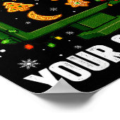 Tech Suprt Delete Your Cookies Men Ugly Christmas  ポスター (角)