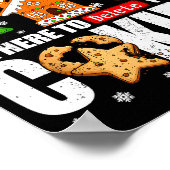 Tech Suprt Delete Your Cookies Men Ugly Christmas  ポスター (角)