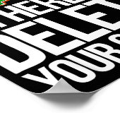 Tech Suprt I'm Here To Delete Your Cookies Men Fun ポスター (角)