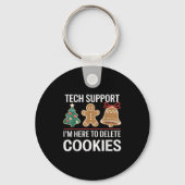 Tech Suprt I'm Here To Delete Your Cookies Xmas Ch キーホルダー (正面)