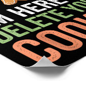 Tech Suprt I'm Here To Delete Your Cookies Xmas Ch ポスター (角)