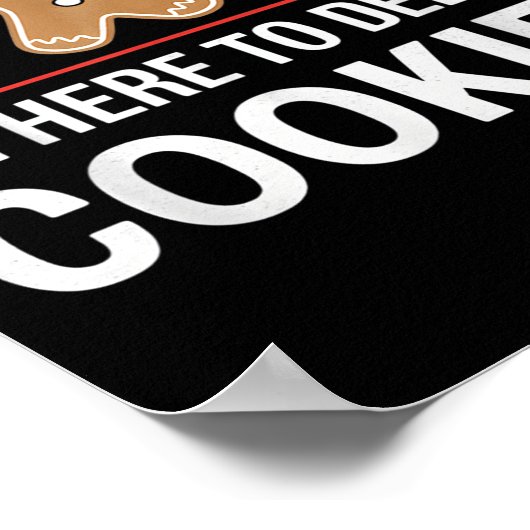 Tech Suprt I'm Here To Delete Your Cookies Xmas Ch ポスター (角)