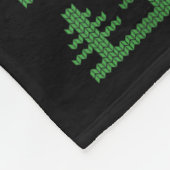 Tech The Halls Ugly Computer Geek Festive Christma フリースブランケット (角)