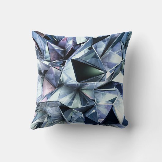 Tech Triangle Crystal: 3D背景 クッション (裏面)