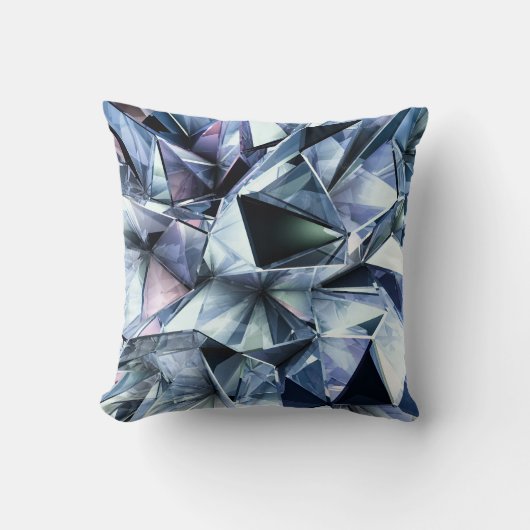 Tech Triangle Crystal: 3D背景 クッション (正面)