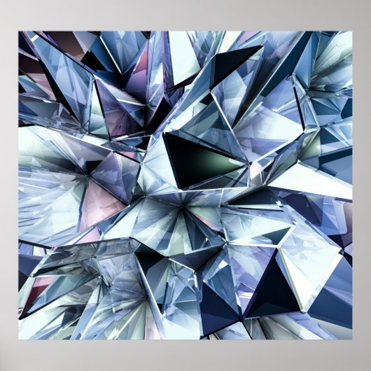 Tech Triangle Crystal: 3D背景 ポスター (正面)