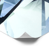 Tech Triangle Crystal: 3D背景 ポスター (角)