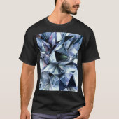 Tech Triangle Crystal: 3D背景 Tシャツ (正面)