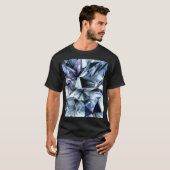 Tech Triangle Crystal: 3D背景 Tシャツ (正面フル)