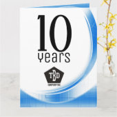 Tech wave 10年従業員記念賞 カード (黄色い花)