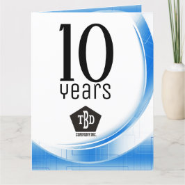 Tech wave 10年従業員記念賞 カード