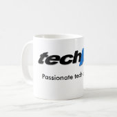 techAUのコーヒー・マグ コーヒーマグカップ (正面左)