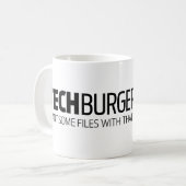 TechBurger全体のファイル コーヒーマグカップ (正面左)