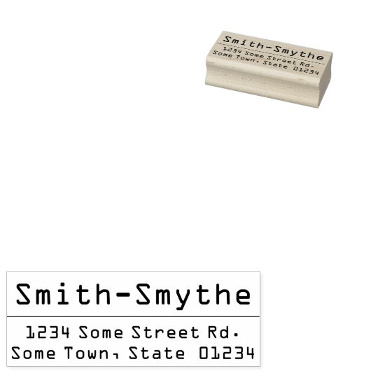 TechieとComputingをテーマにした名前とアドレス ラバースタンプ (押印)