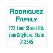 TechieとNerdyの名前とアドレス セルフインキングスタンプ (デザイン)