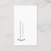 TechieモダンなCSSのコンピュータ・ソフトウェアの開発者 名刺 (裏面)