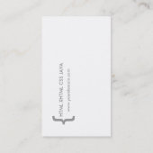 TechieモダンなCSSのコンピュータ・ソフトウェアの開発者 名刺 (裏面)